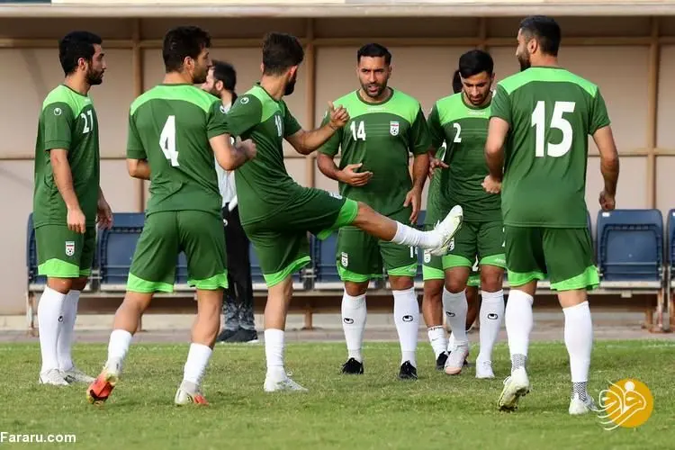 (ویدیو) کُری خوانی جذاب بین بازیکنان تیم ملی ایران