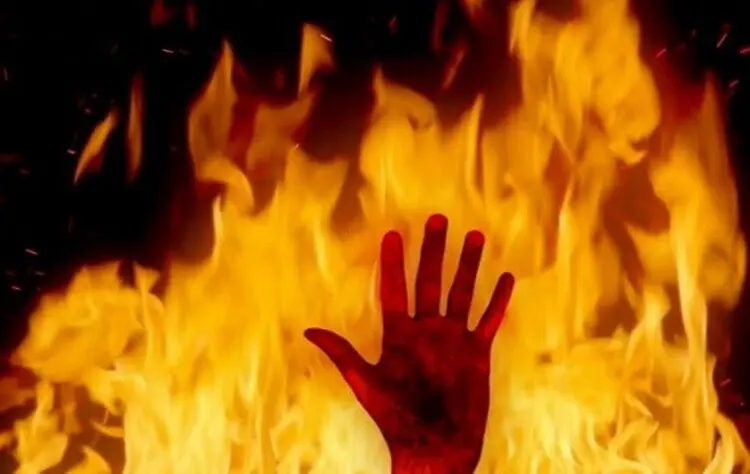 آتش زدن شوهر به دلیل توهم توطئه