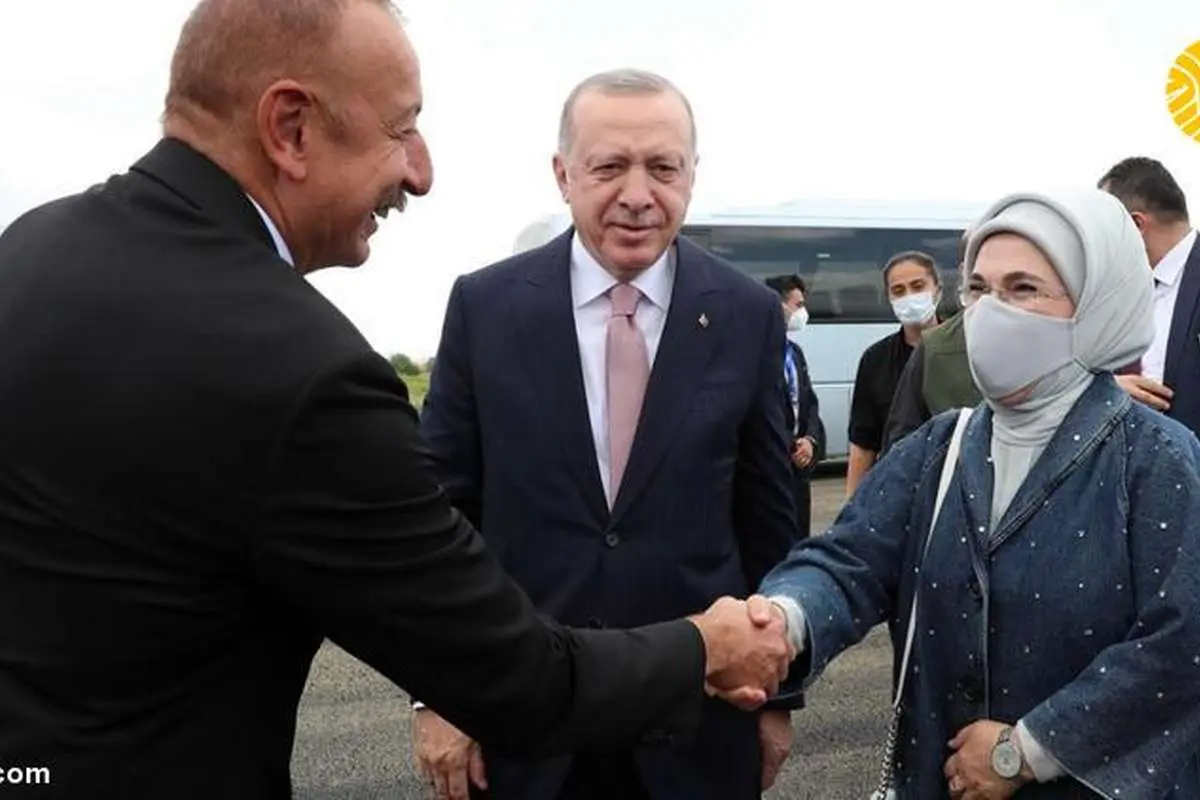 (تصاویر) دیدار اردوغان و علی اف در قره باغ