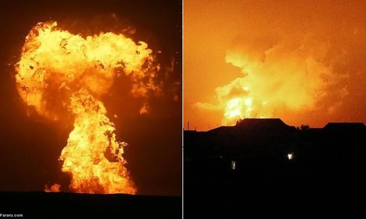 (ویدئو) ماجرای انفجار مهیب در دریای خزر