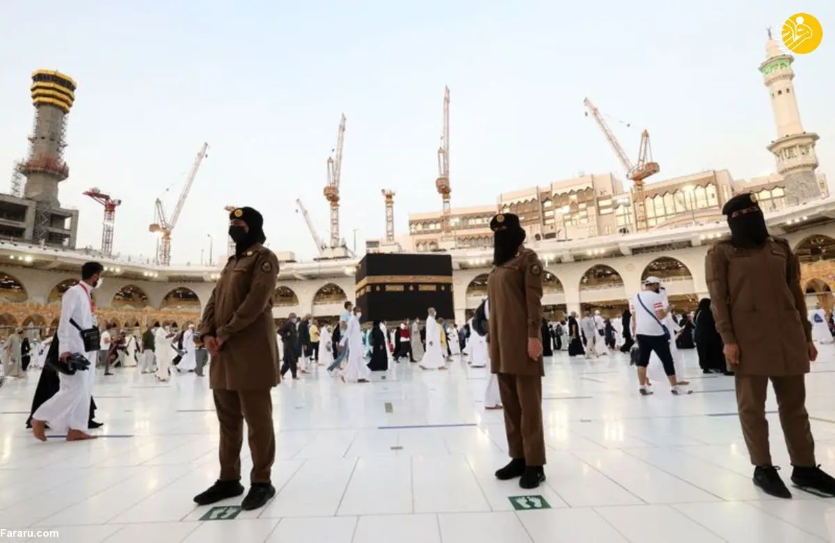 (تصاویر) استفاده از زنان پلیس در تامین امنیت حج