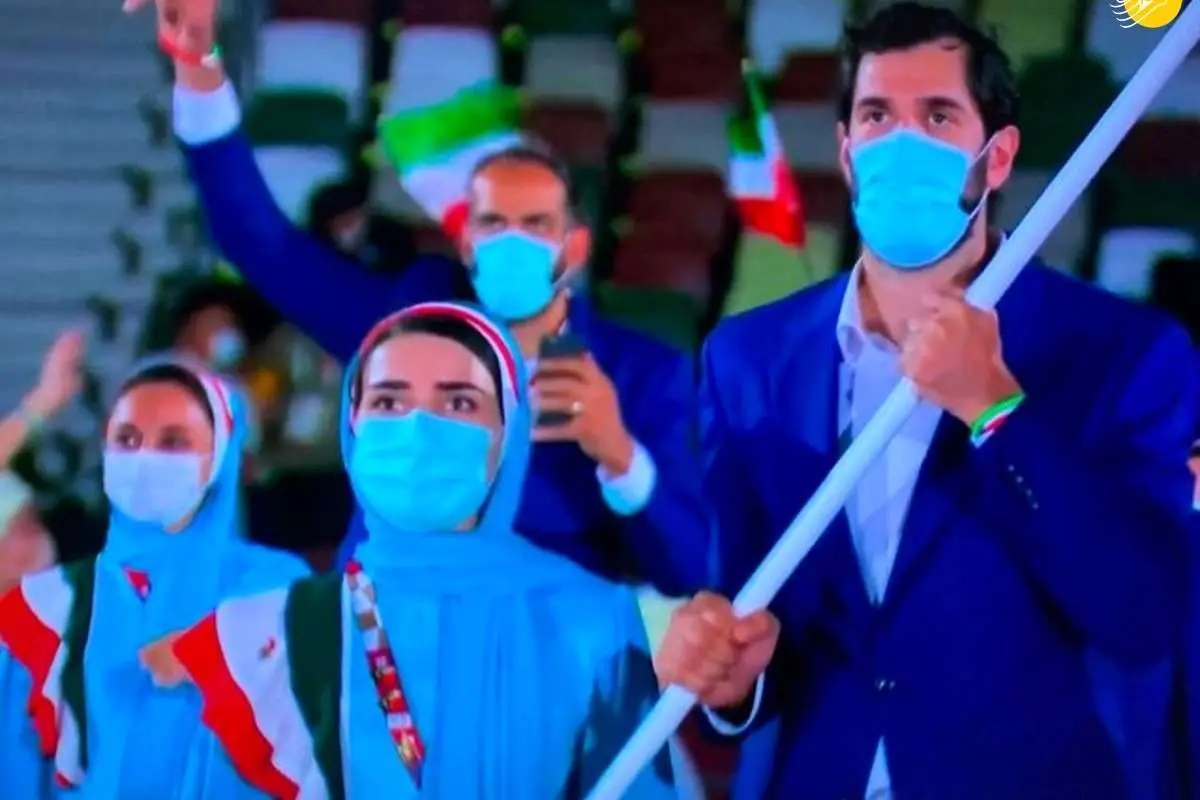 (تصاویر) رژه کاروان ایران در المپیک ۲۰۲۰