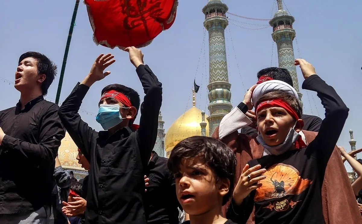 (تصاویر) دسته عزاداری شهادت امام جواد در قم