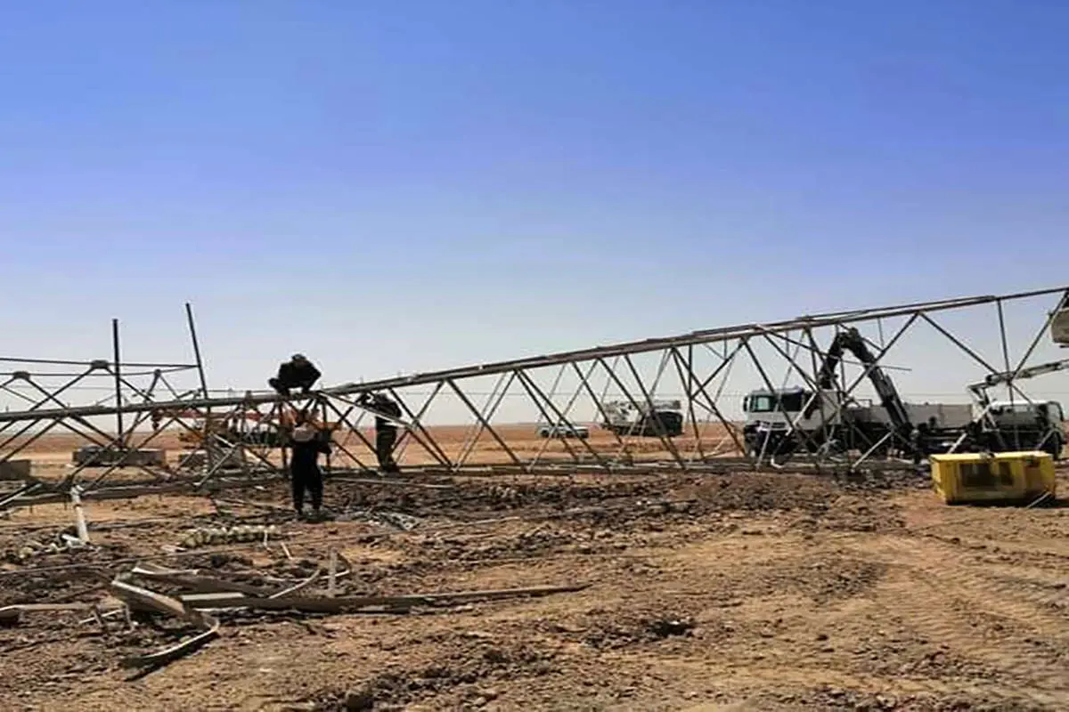 انفجار دو دکل انتقال برق ایران به عراق