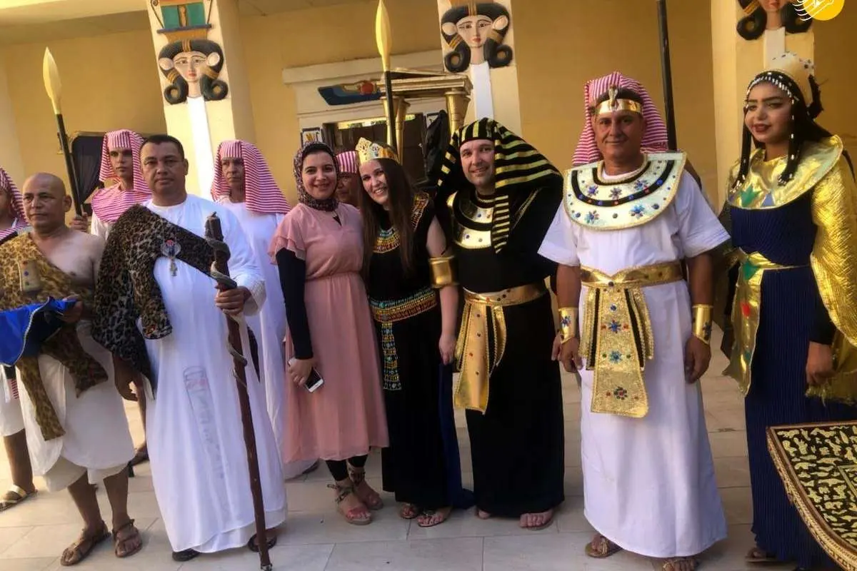 (ویدئو) جشن عروسی به سبک فراعنه!