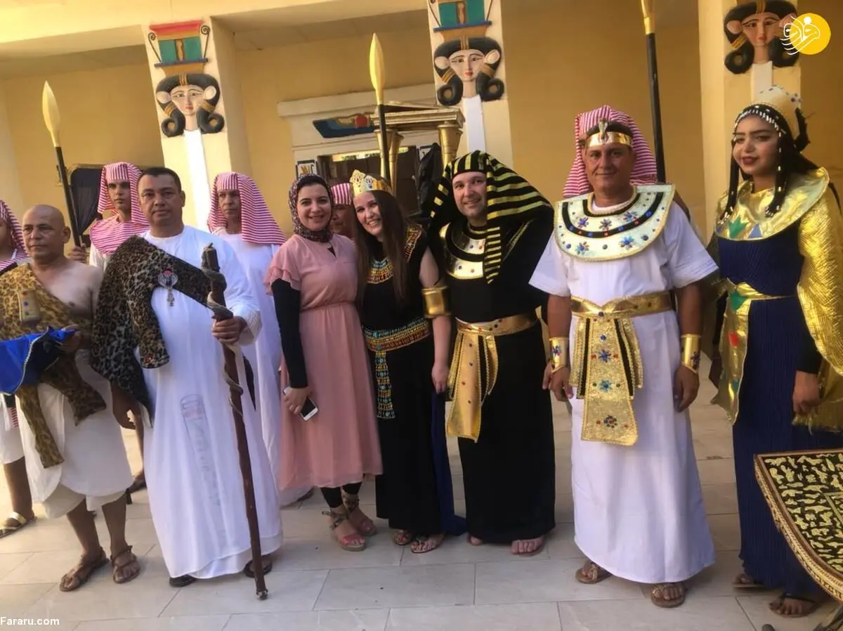 (ویدئو) جشن عروسی به سبک فراعنه!