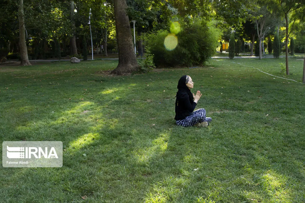 (تصاویر) ورزش در بوستان