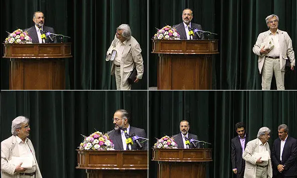 عکس> اتفاق عجیب در مراسم تودیع جهرمی