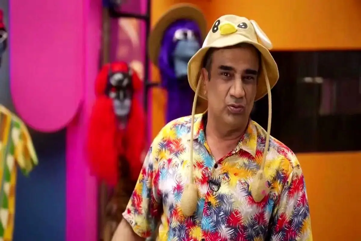 رقابت نصرالله رادش و همسرش در یک بازی فکری جلوی دوربین