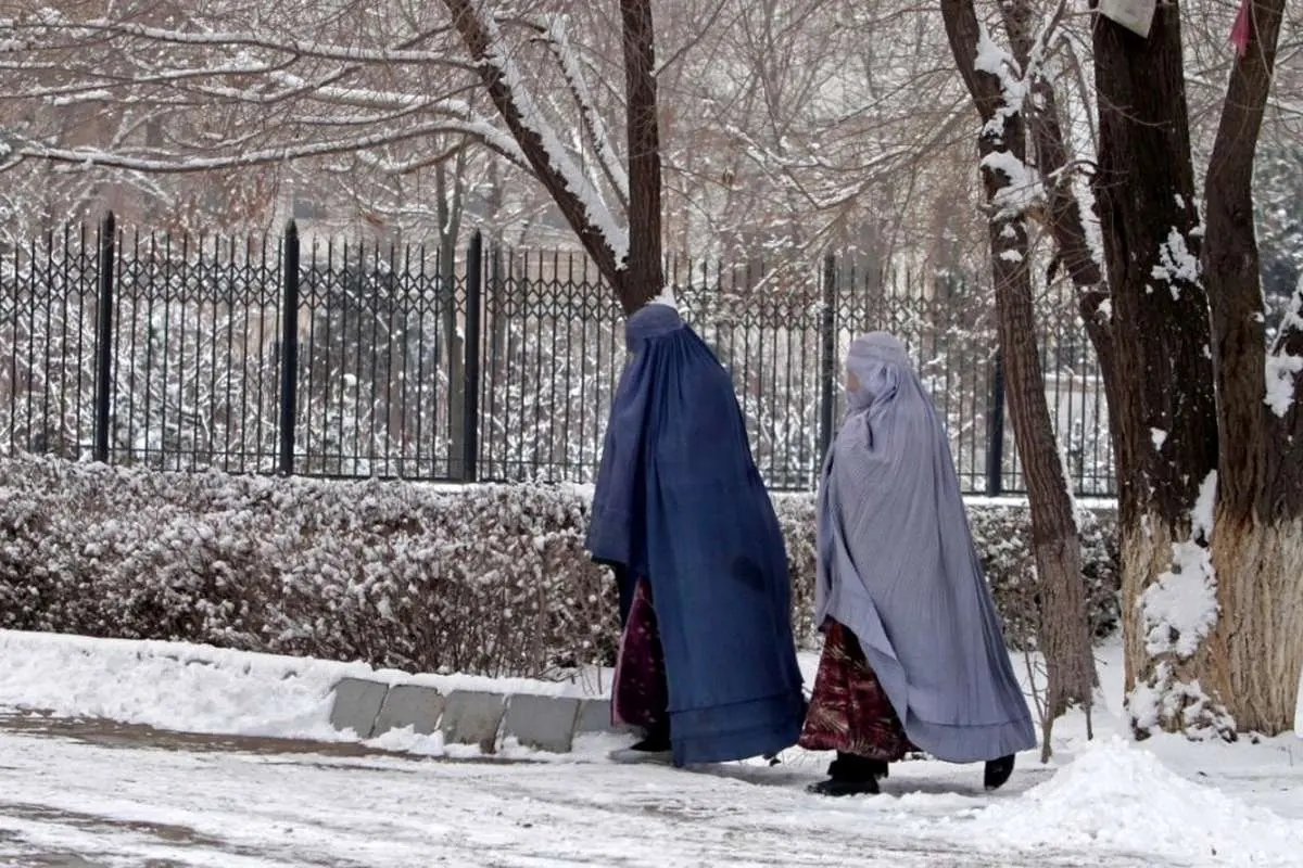 (ویدئو) لذت افغانها از برف در بحبوحه بحران اقتصادی