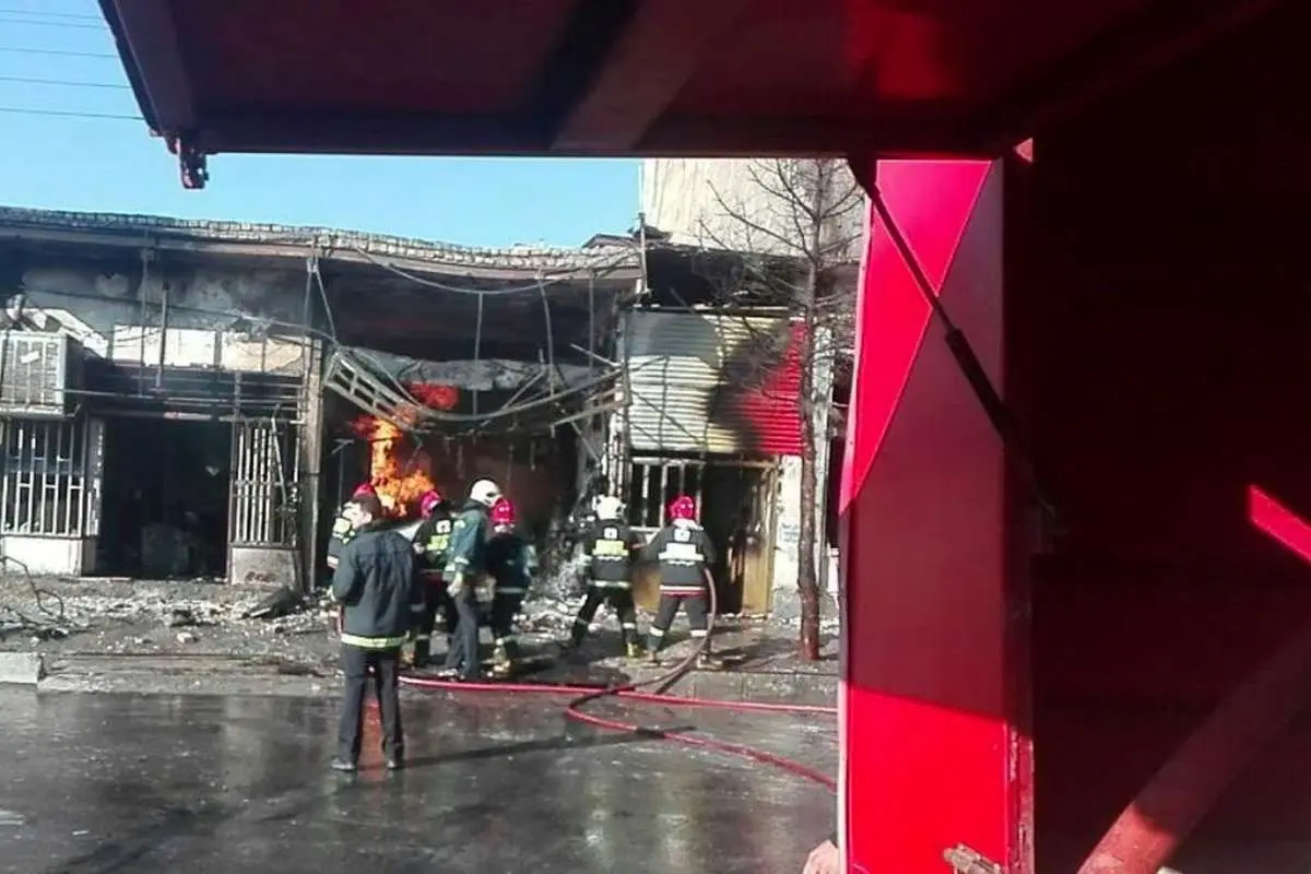(ویدیو) یک کشته و یک مصدوم در انفجار مغازهای در تبریز