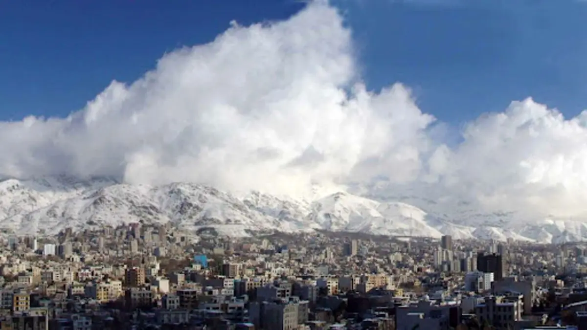 پیش‌بینی آسمان ابری و نیمه ابری برای تهران تا دوشنبه