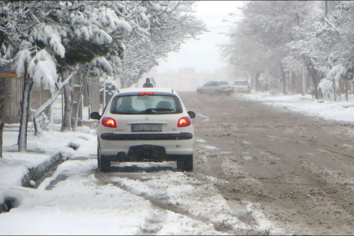 بارش باران و برف در تهران
