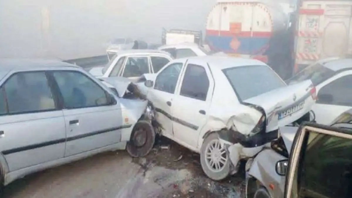 سوالات بی جواب تصادف زنجیره‌ای ۵۹ خودرو در جاده بهبهان