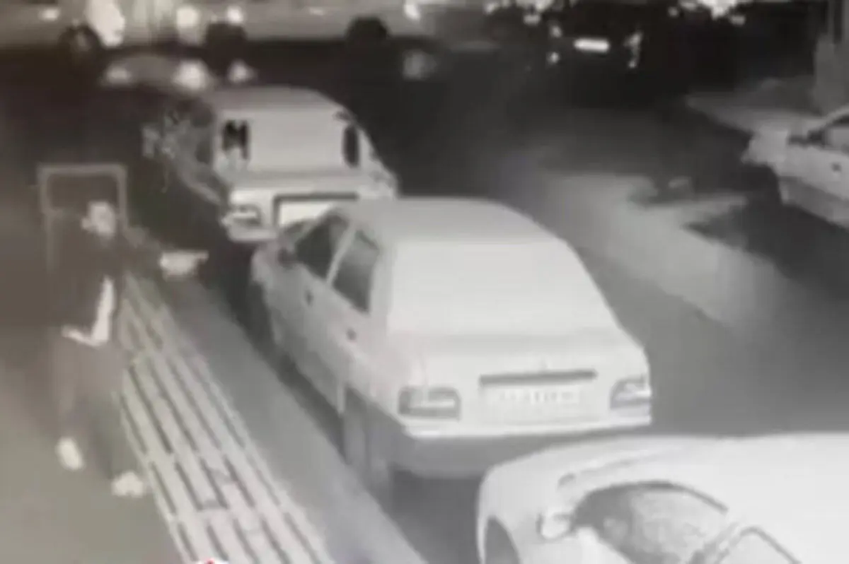 (ویدئو) درگیری مسلحانه سارقان و پلیس در ولنجک تهران