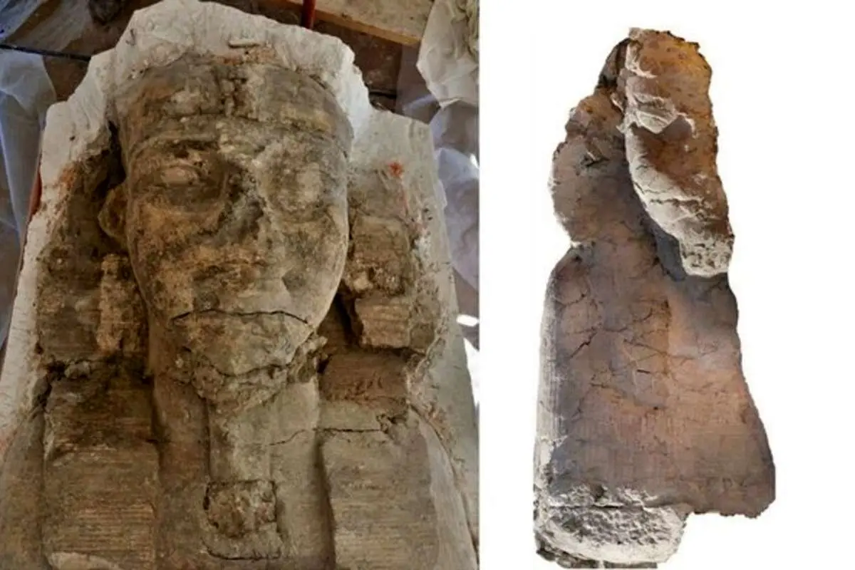 کشف دو مجسمه عظیم ابوالهول