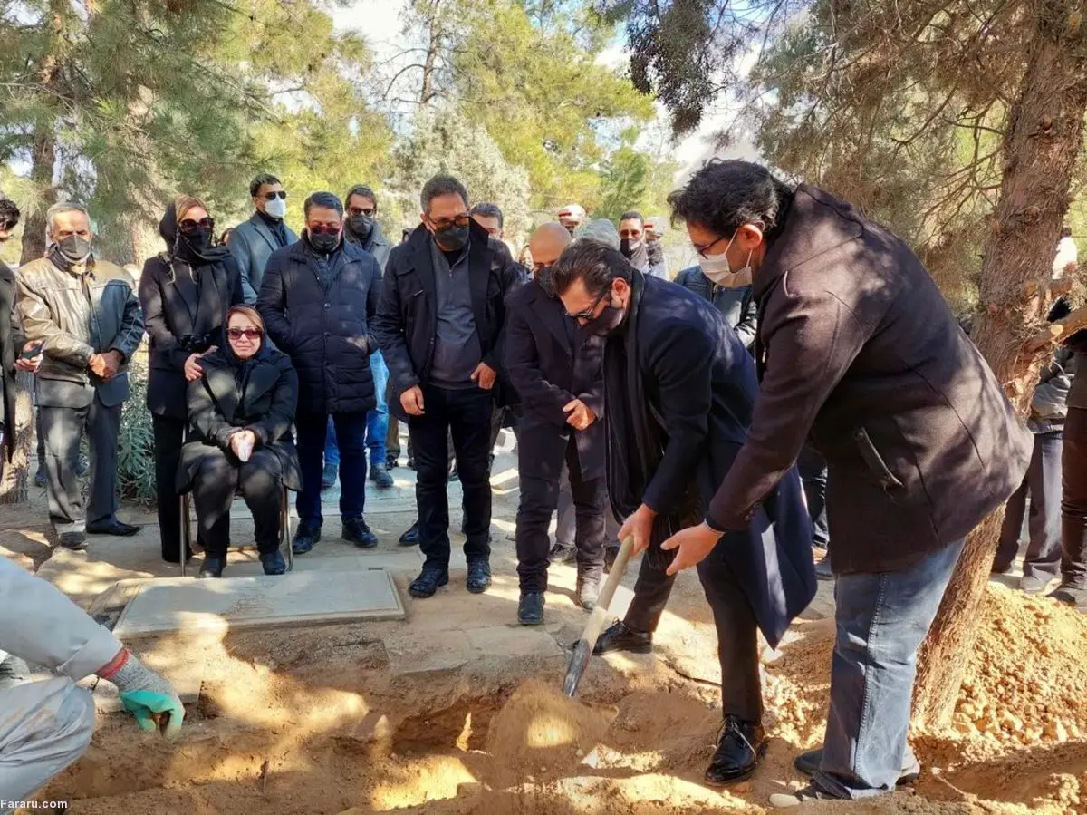 (ویدئو) تشییع پیکر پدر بهرام رادان
