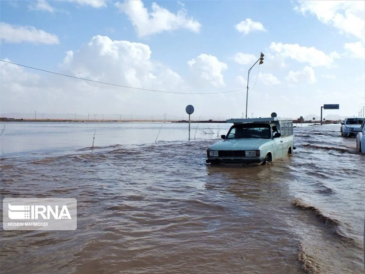 (تصاویر) آبگرفتگی شهر سه قلعه خراسان جنوبی