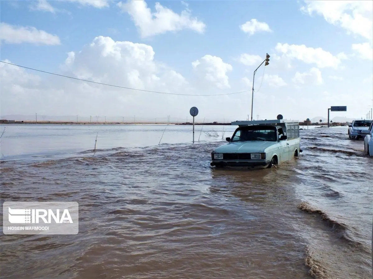(تصاویر) آبگرفتگی شهر سه قلعه خراسان جنوبی