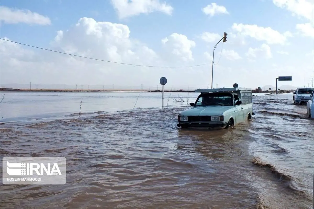 (تصاویر) آبگرفتگی شهر سه قلعه خراسان جنوبی