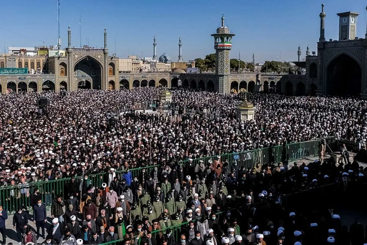 (تصاویر) تشییع پیکر آیت الله صافی گلپایگانی در قم