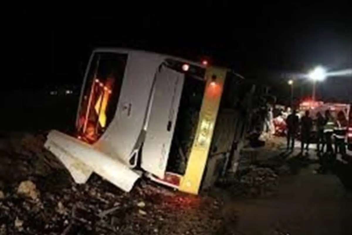 (ویدئو) جزئیات واژگونی اتوبوس در سرخه سمنان