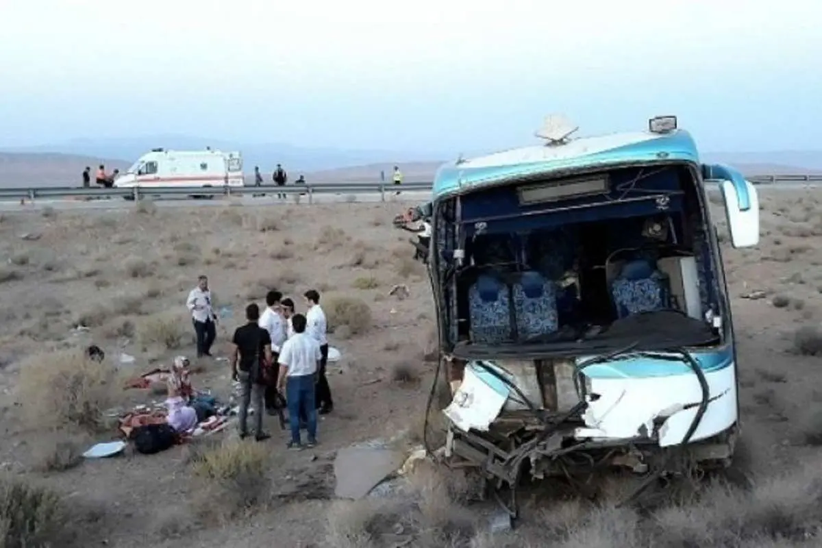باز هم واژگونی اتوبوس؛ این بار در یزد