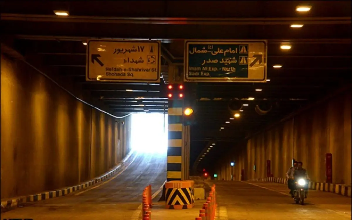 ایجاد مسیر ویژه تردد موتورسواران در تونل امیرکبیر