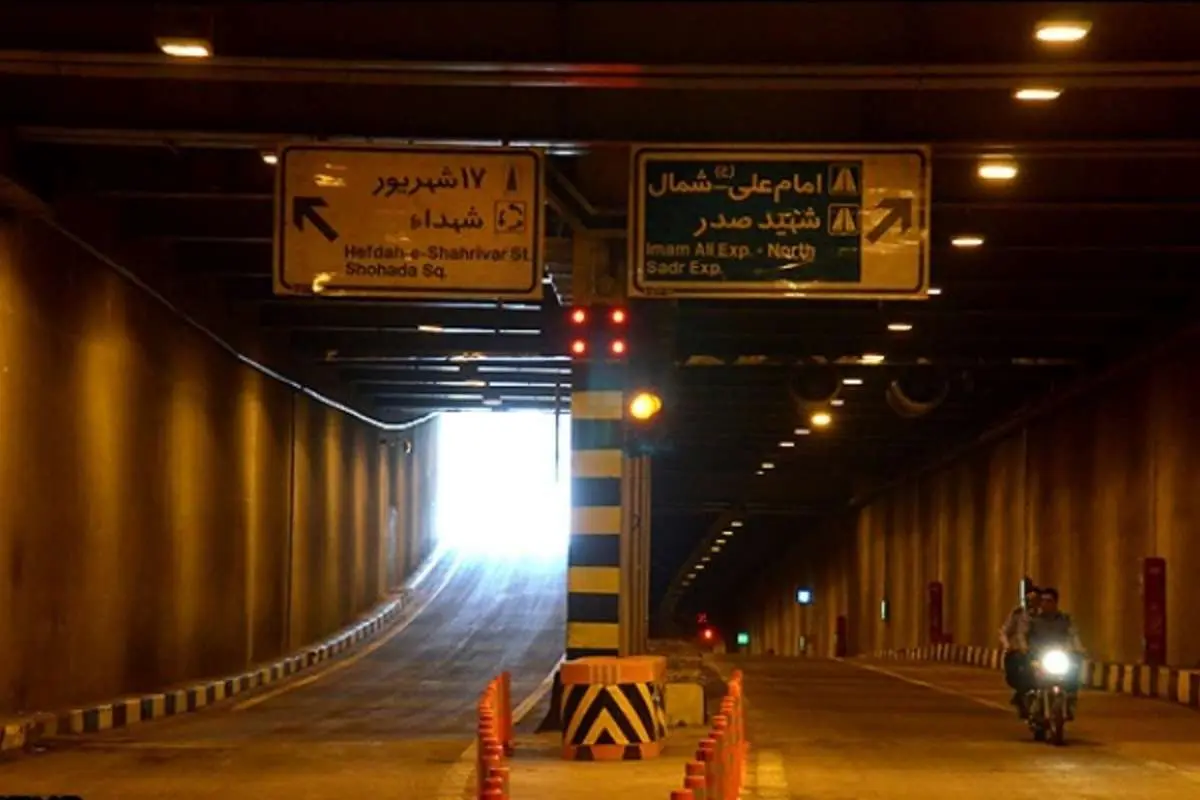 ایجاد مسیر ویژه تردد موتورسواران در تونل امیرکبیر