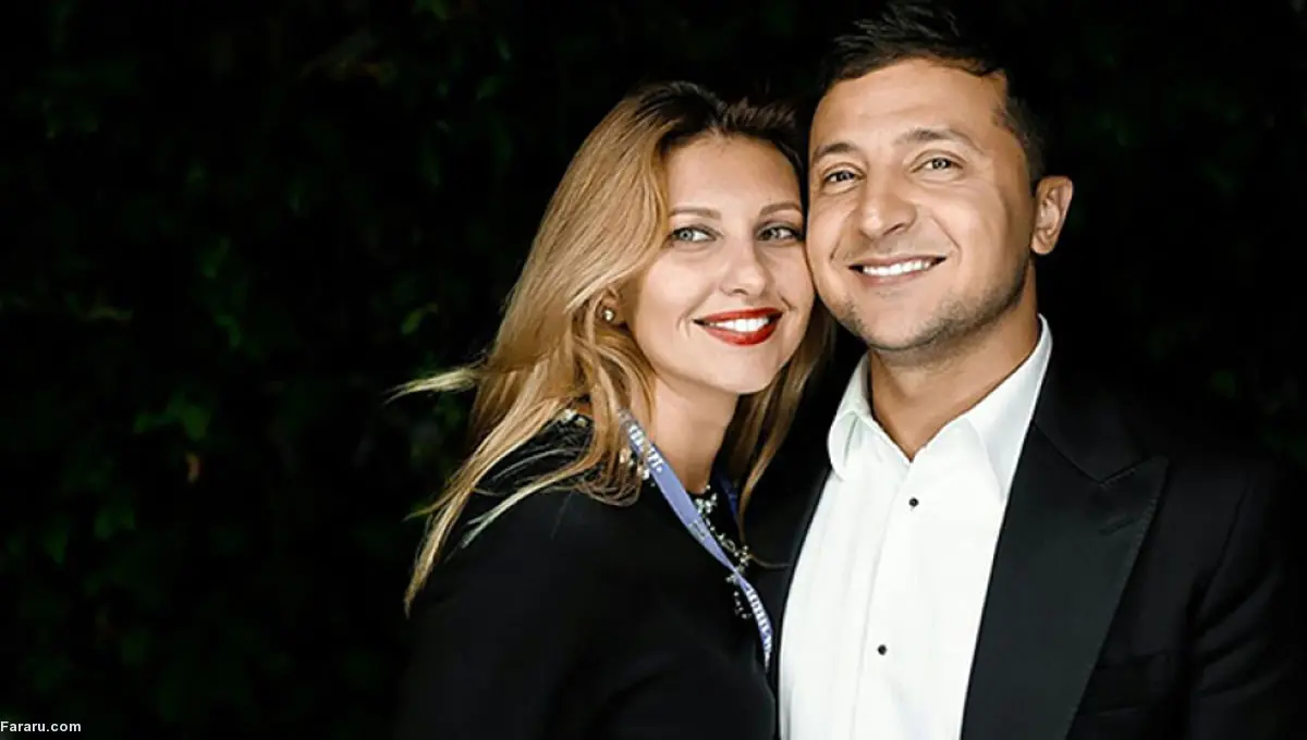 (ویدئو) تبریک ولنتاین توسط زلنسکی و همسرش در بحبوحه جنگ
