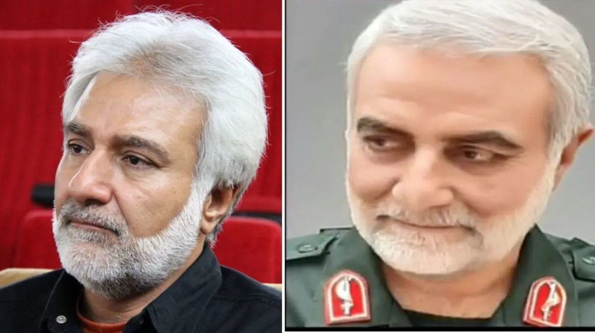 (ویدئو) تست گریم «داود منفرد» در نقش سردار سلیمانی