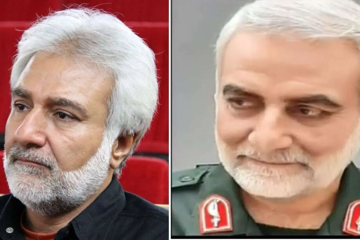 (ویدئو) تست گریم «داود منفرد» در نقش سردار سلیمانی