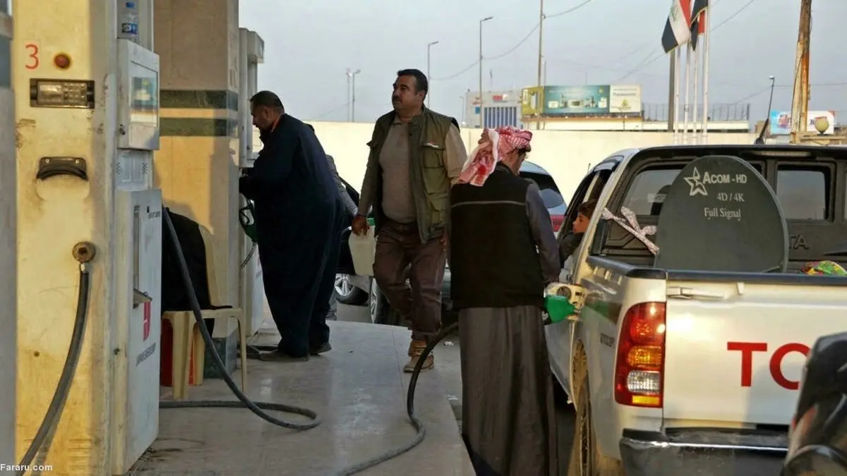 (ویدئو) بحران سوخت در موصل؛ تشکیل صف طولانی مقابل پمپ بنزین‌ها