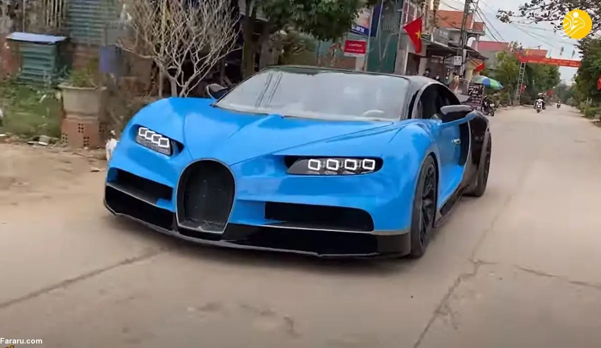 (ویدئو) ساخت باورنکردنی بوگاتی شیرون با خاک رس!