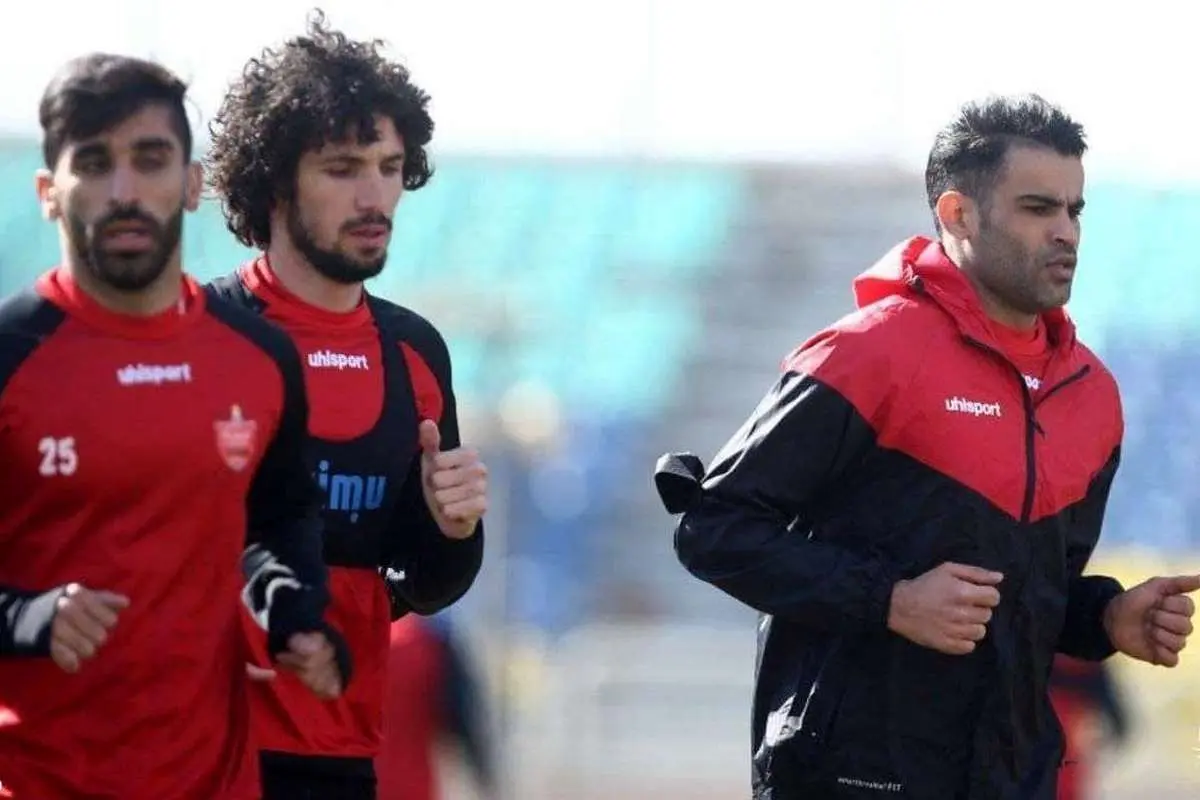 چهره مصمم مهاجم پرسپولیس در تمرینات