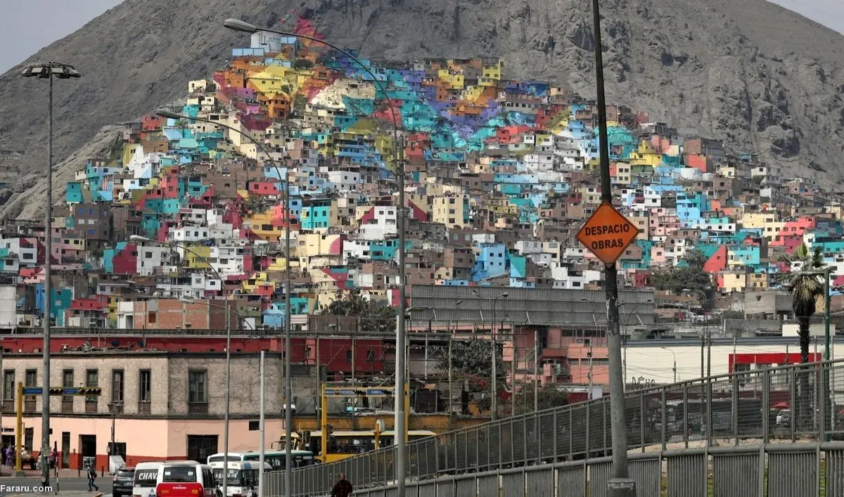 (ویدئو) رونمایی از بزرگترین نقاشی دیواری روی هزار خانه