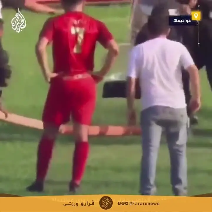 (ویدئو) یک مار مسابقه فوتبال را متوقف کرد!