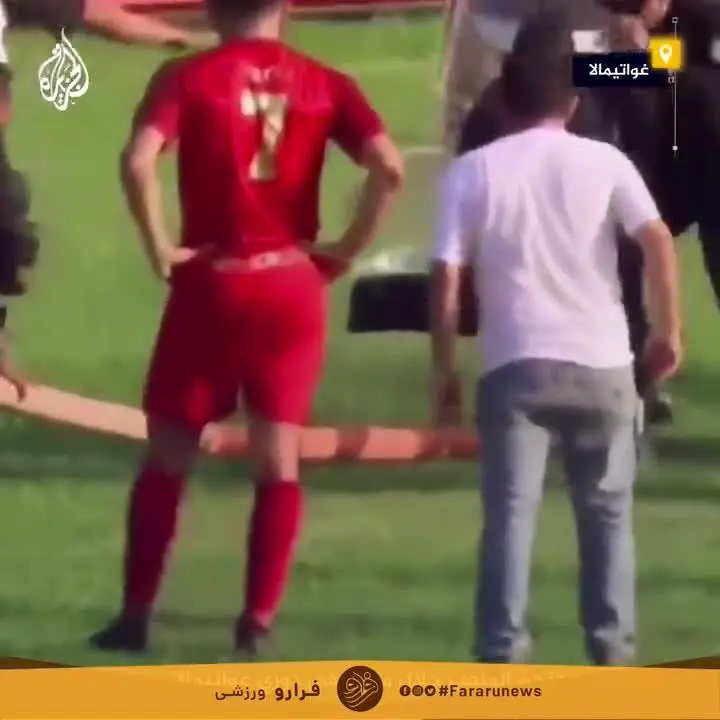 (ویدئو) یک مار مسابقه فوتبال را متوقف کرد!