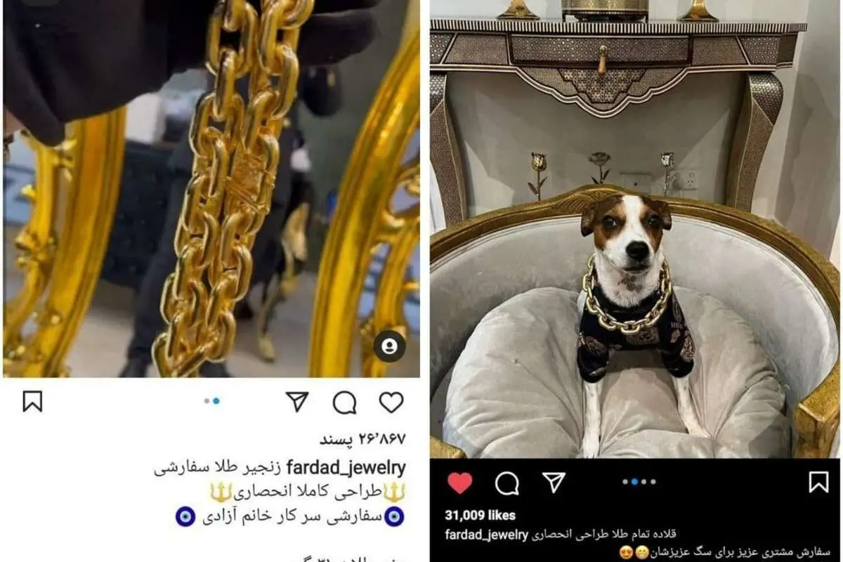 قلاده طلای واقعی به قیمت ۵۰۰ میلیون تومان!