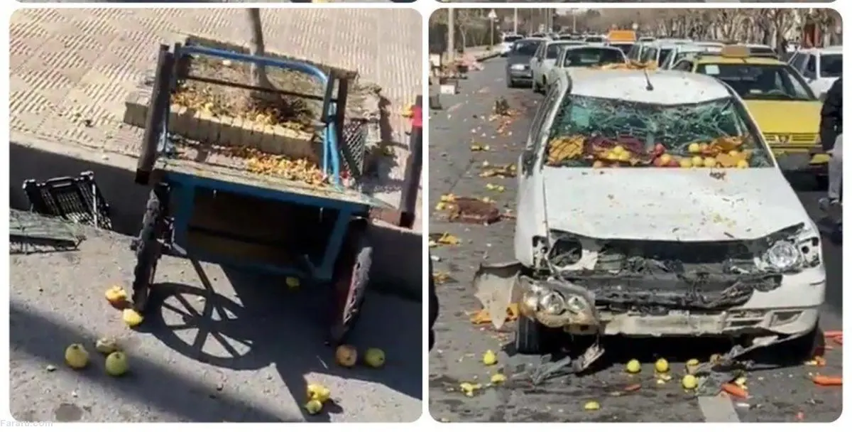 (ویدئو) مقایسه استحکام یک گاری بعد از تصادف با پراید!