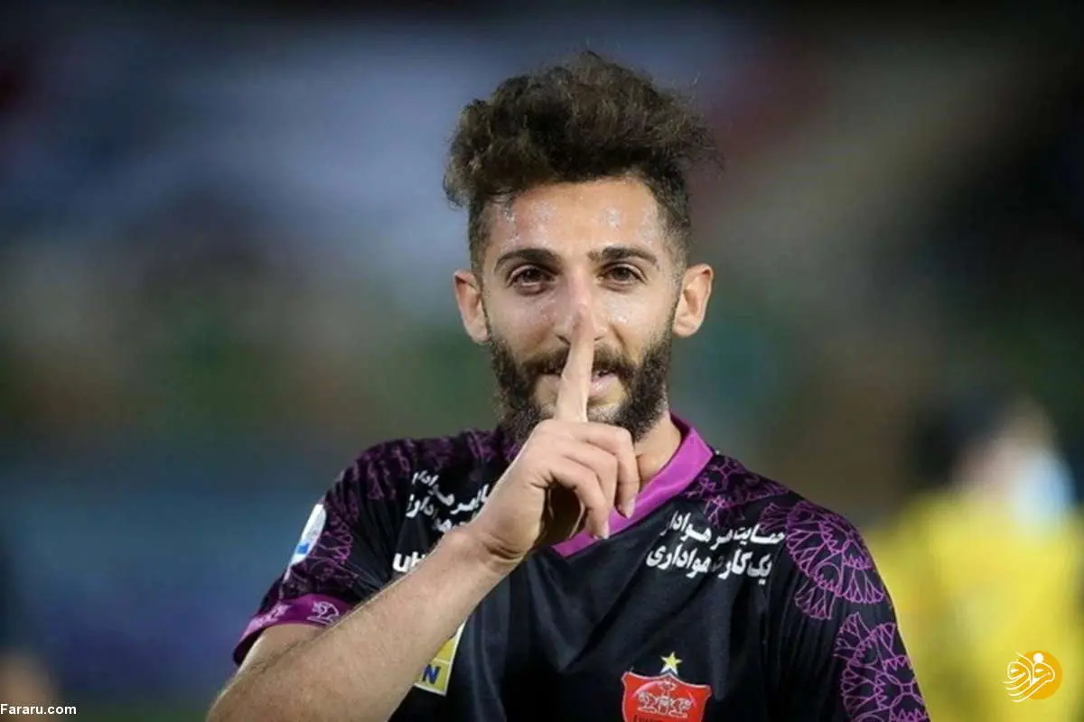 (عکس) واکنش تند مهاجم پرسپولیس به یک برنامه تلویزیونی
