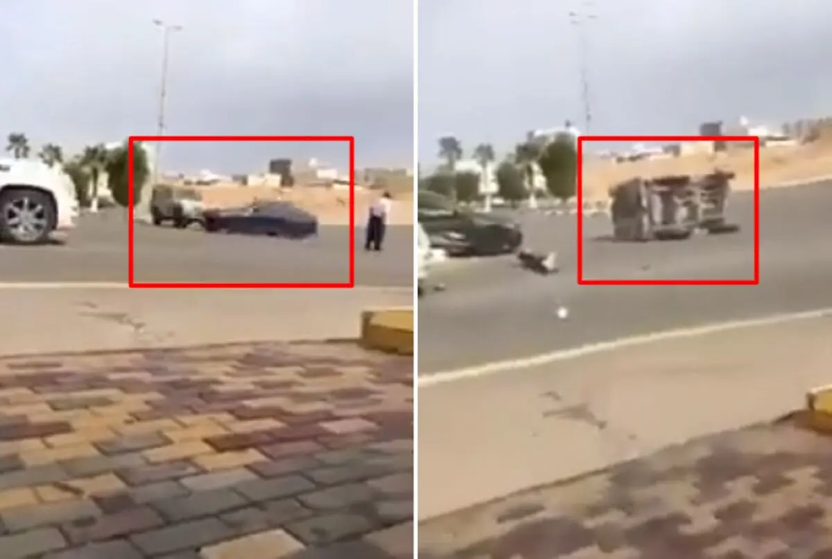 (ویدئو) تصادف شدید در عربستان