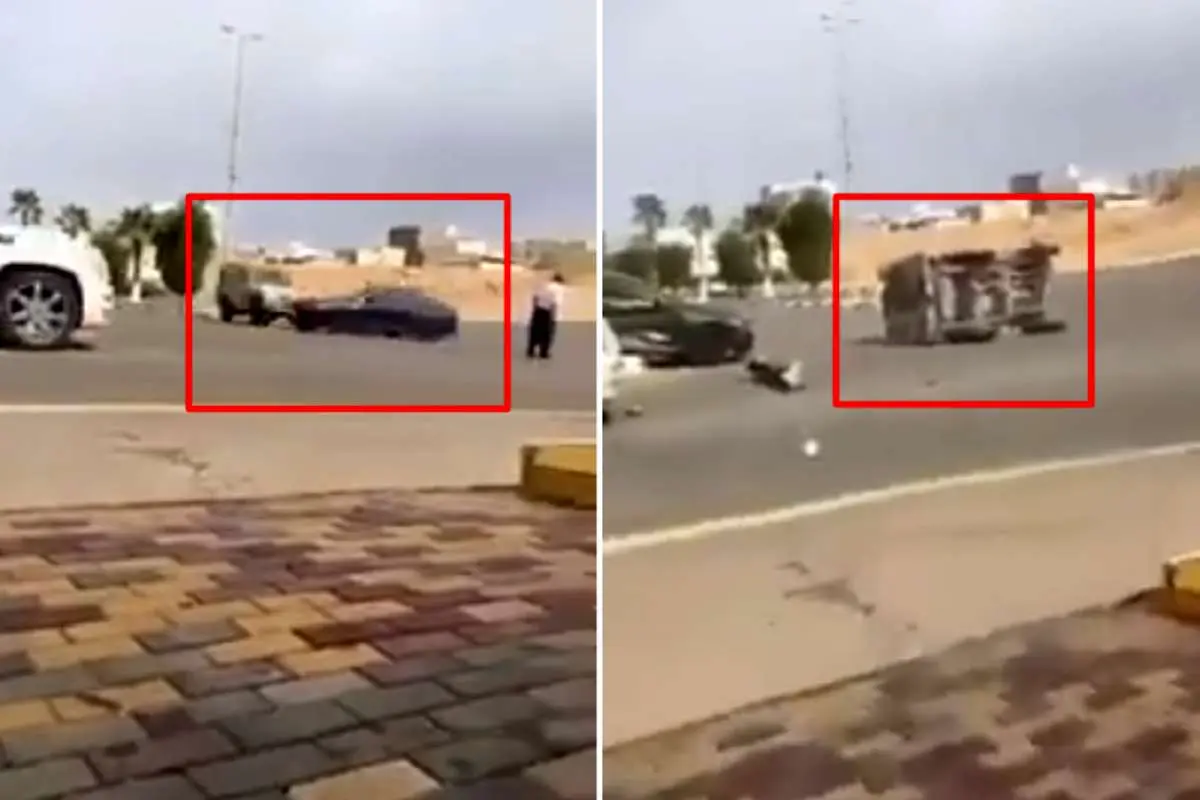 (ویدئو) تصادف شدید در عربستان