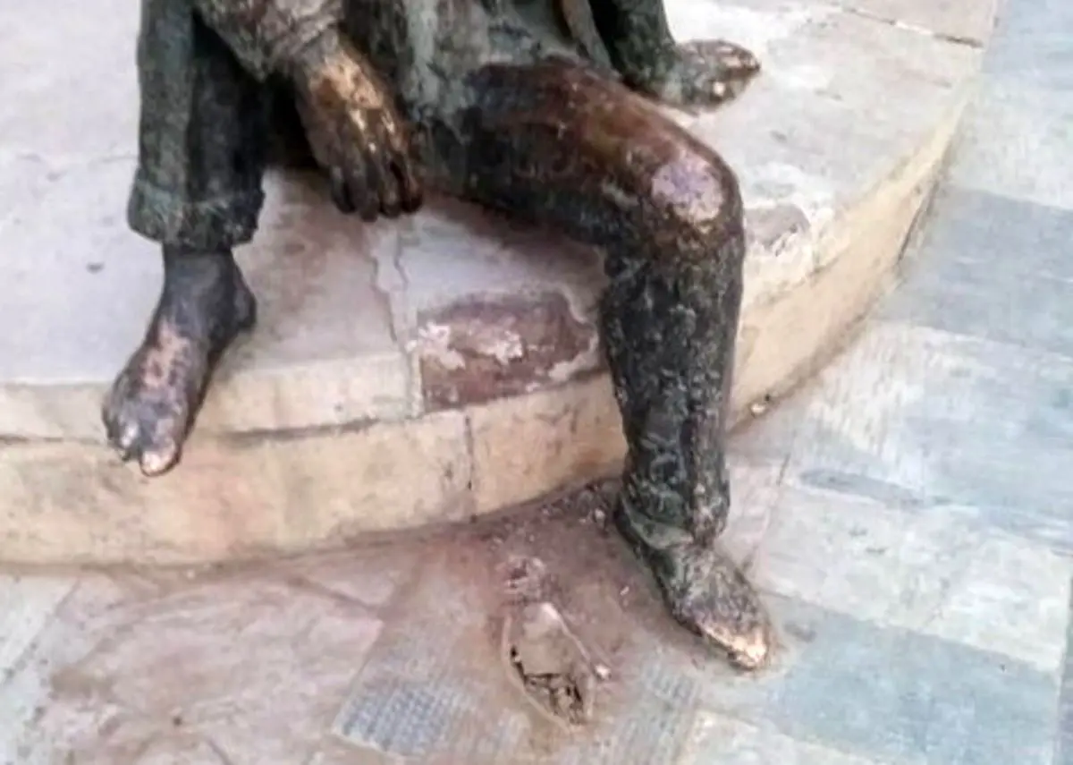 تکلیف لنگ کفش سرقتی مجسمه تناولی چه می‌شود؟