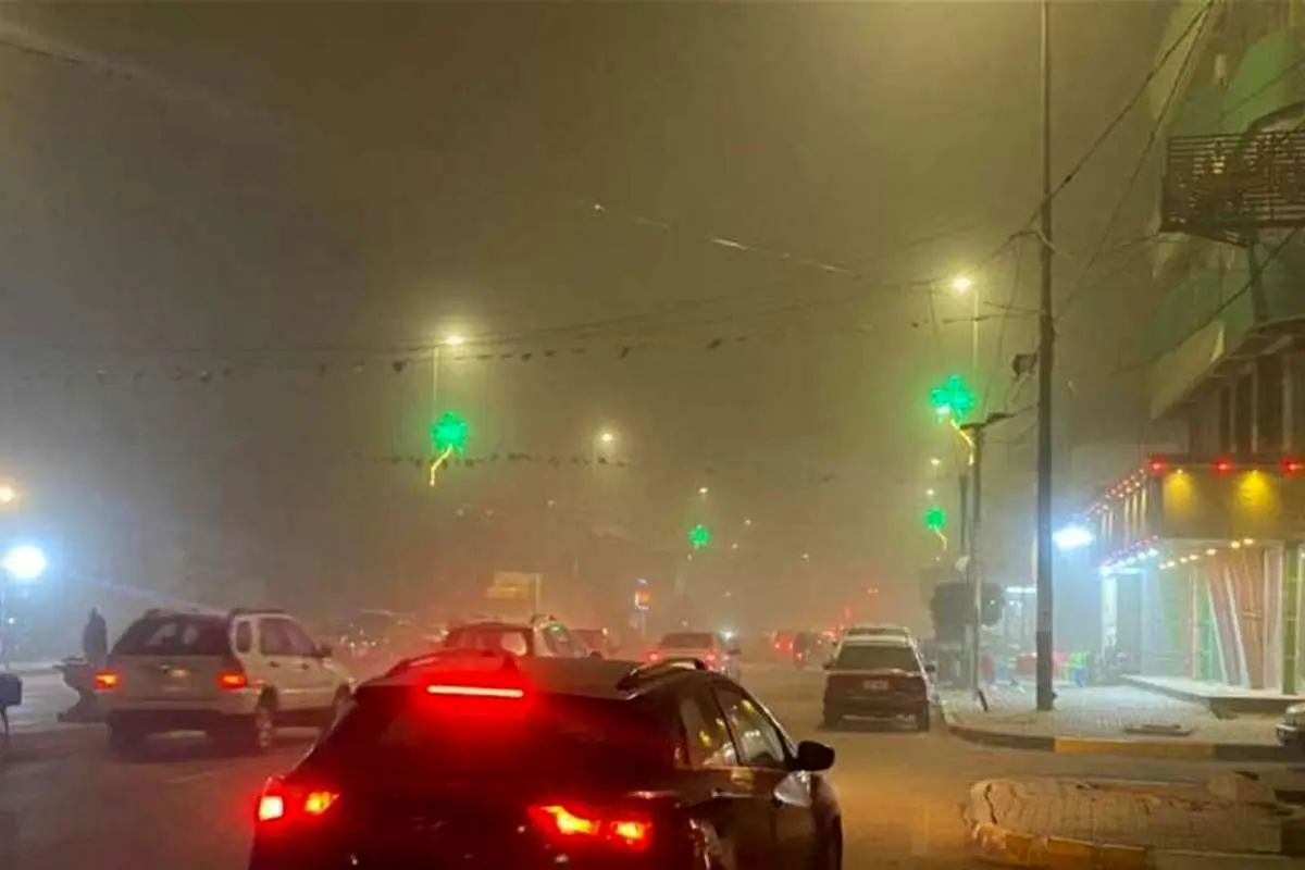 (تصاویر) طوفان گرد و غبار در عراق