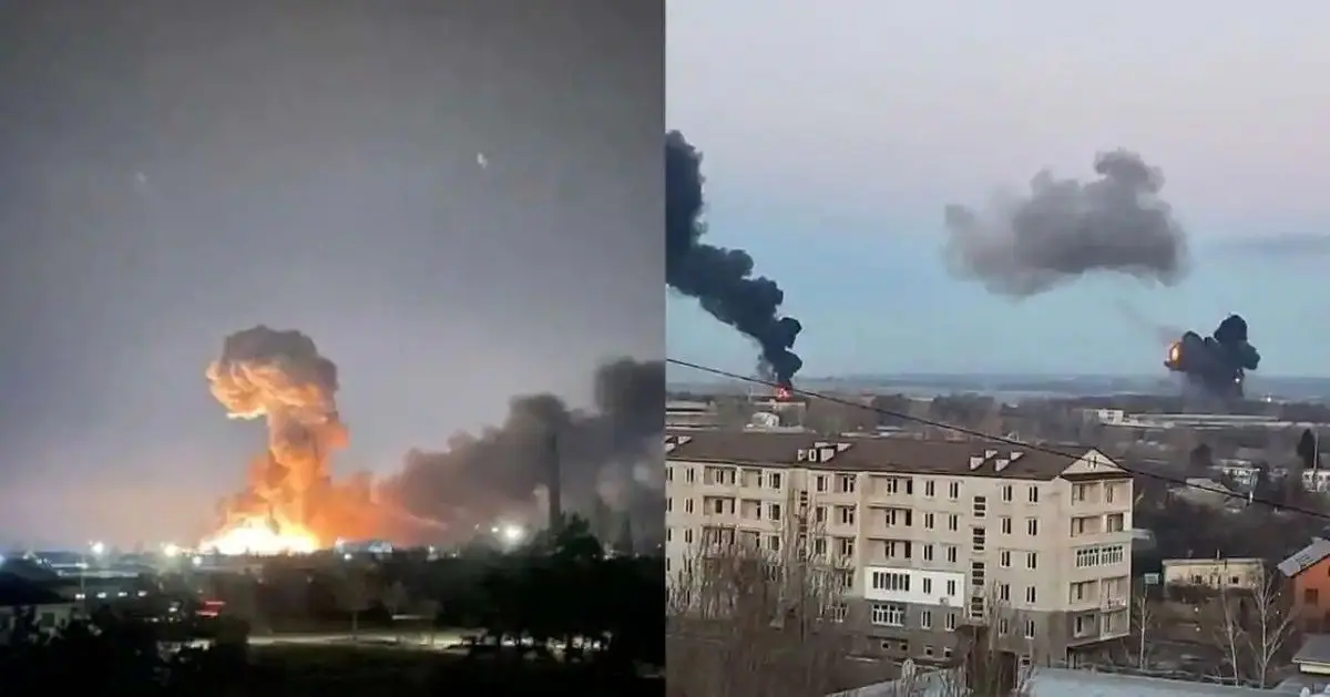 (ویدئو) جنگ شدید در ماریوپول را از بالا ببینید