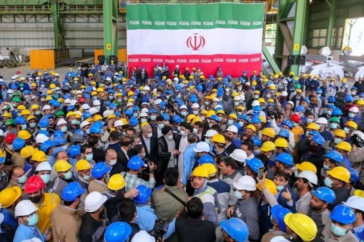 بازدید رئیسی از شرکت فولاد جهان آرا اروند در خرمشهر