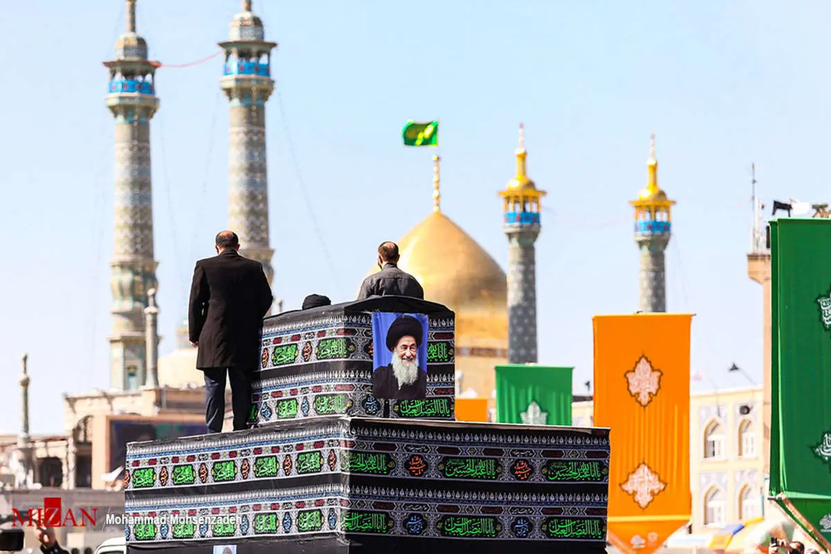 (تصاویر) تشییع پیکر آیت الله علوی گرگانی در قم