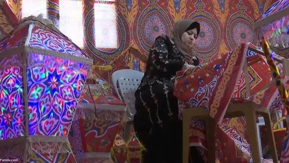 (ویدئو) زن فانوس ساز فلسطینی