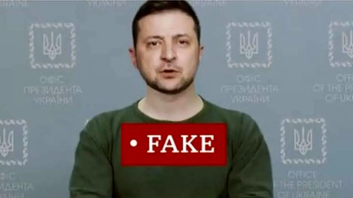 ویدئوی ساختگی از رئیس جمهور اوکراین!